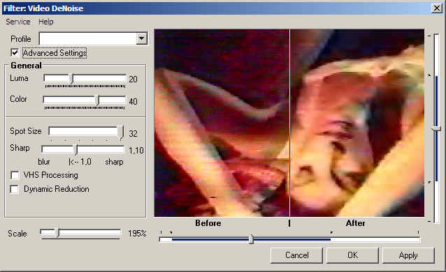 Video DeNoise for Adobe Premiere Screenshot
